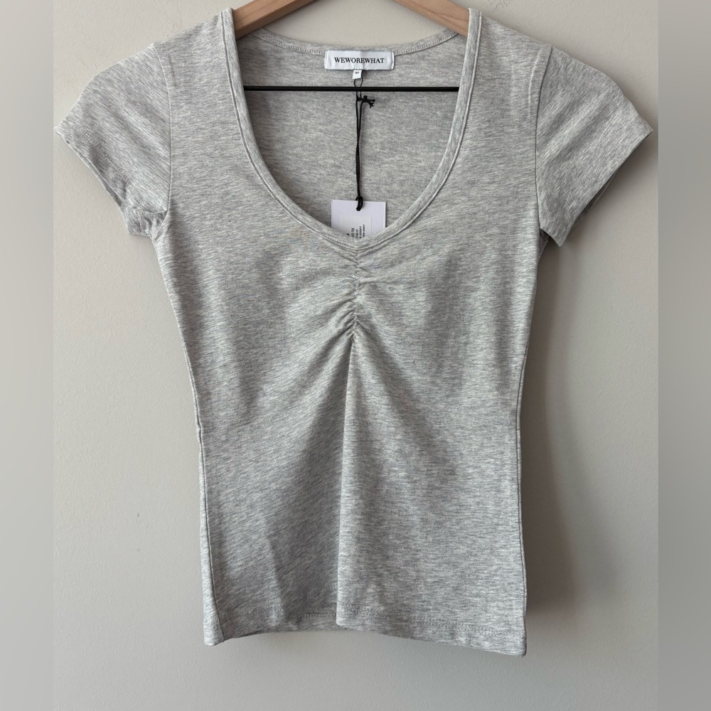 NWT WeWoreWhat Ruched Tee